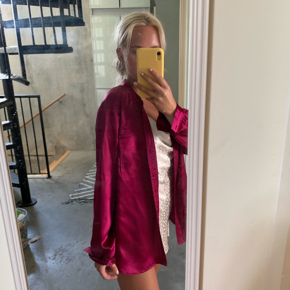 Silk Button Down - image 1